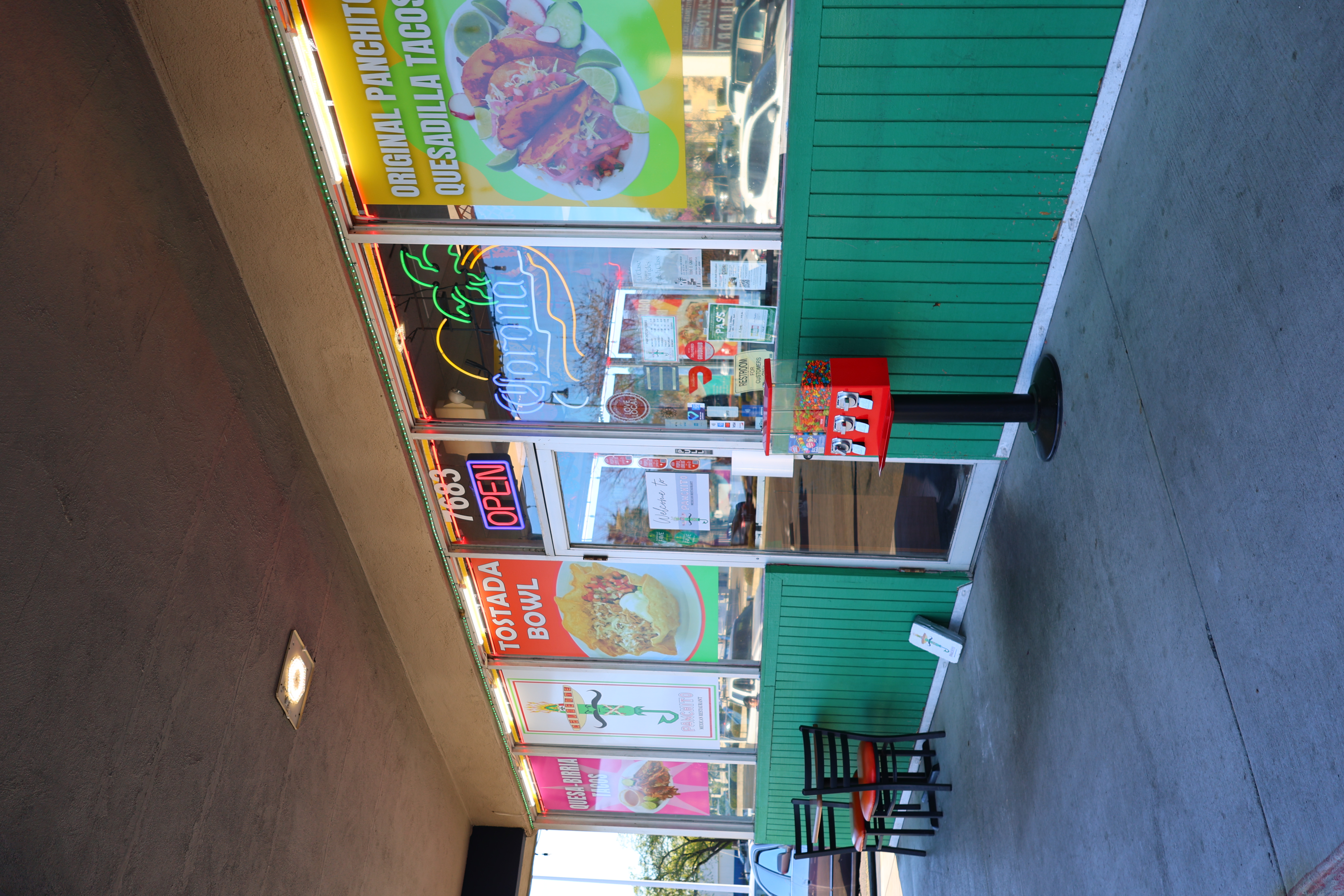 Front entrance of Panchito Mexican Restaurant